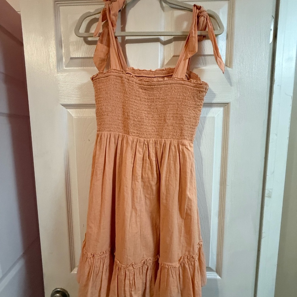 Aerie Women's Mini Dress in Warm Orange - Picture 4 of 4